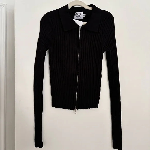 Princess Polly Ribbed Zip-Up - Picture 2 of 6